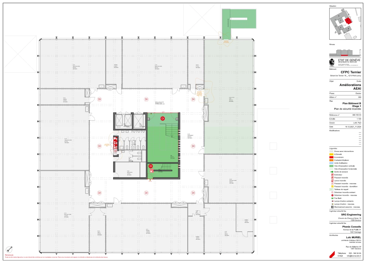 Améliorations AEAI du Centre de Formation Professionnelle Construction, Ternier