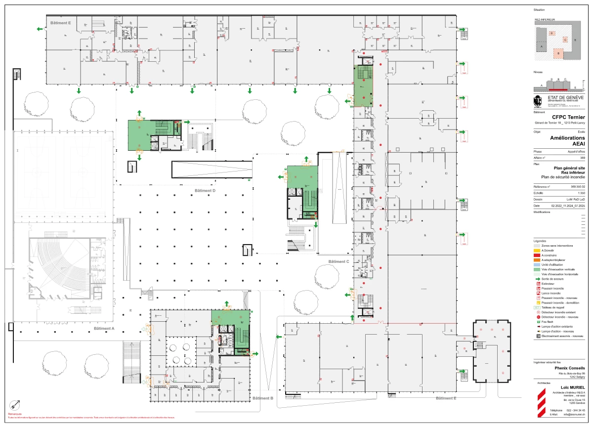 Améliorations AEAI du Centre de Formation Professionnelle Construction, Ternier