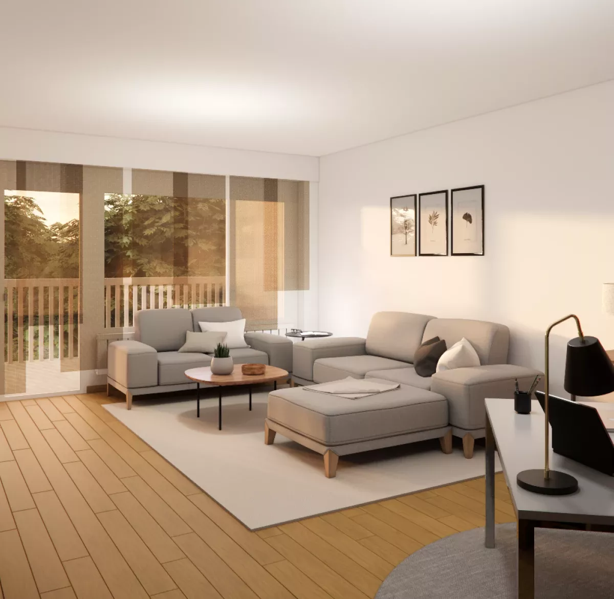 Projections d'aménagement d'un appartement